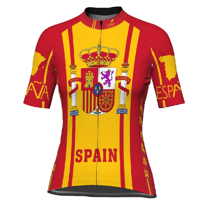 Spain Short Sleeve Cycling Jersey for Women