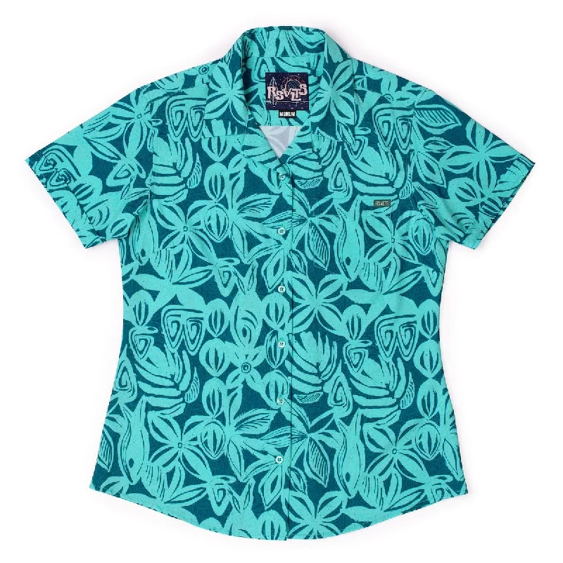 Sweet Blue Sea – Women's KUNUFLEX Short Sleeve Shirt