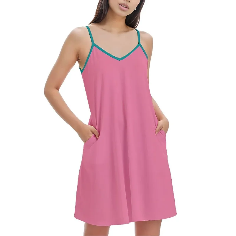 Arane Pink Cami Pocket Dress