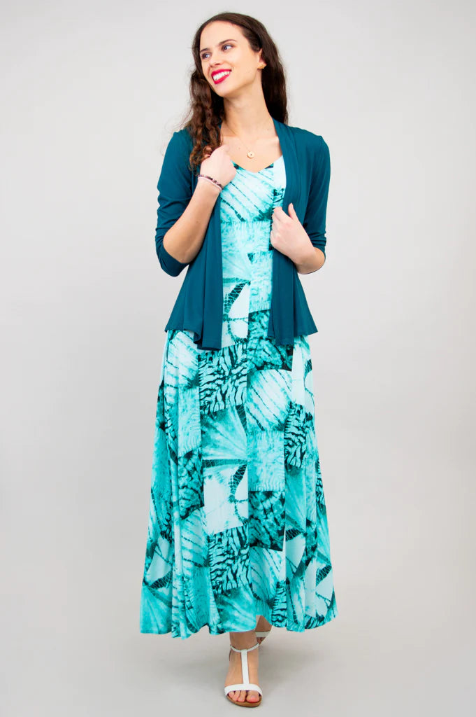 Coraline Linen & Bamboo Shibori Dress