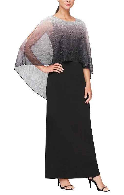 Shimmer Bodre Popover Jersey Dress with Beading Detail