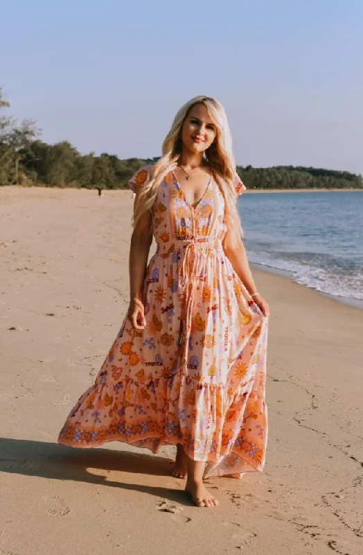 Peach Tequila Nafisa Dress