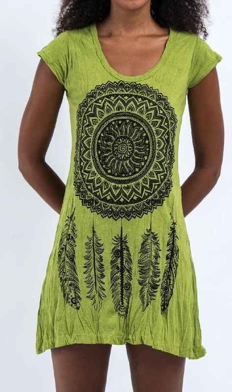 Sure Design Women's Dreamcatcher Dress Lime