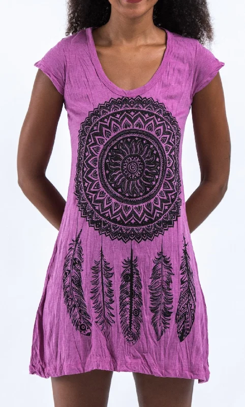 Sure Design Women's Dreamcatcher Dress Pink