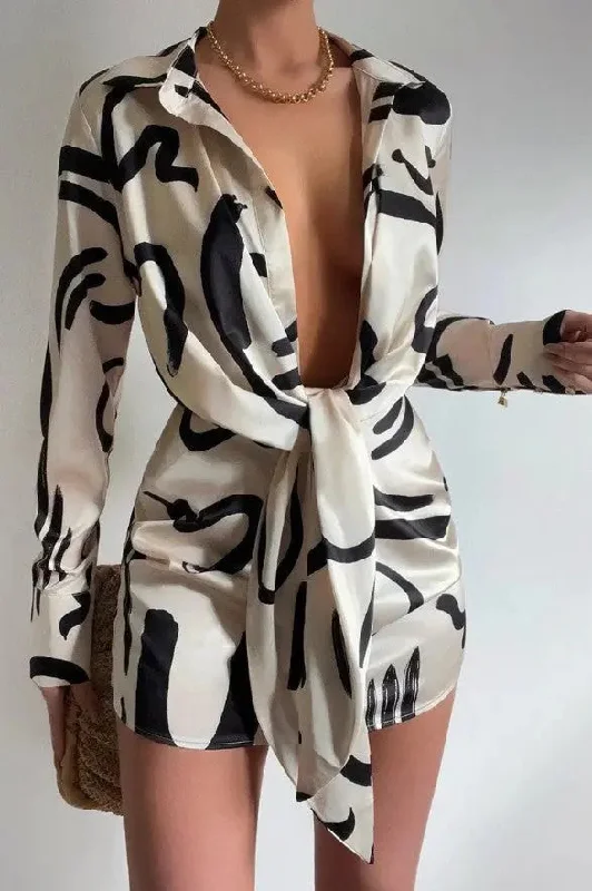 Early Autumn Women's Blouse Dress